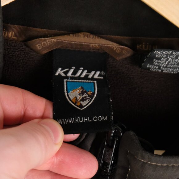 Kuhl Jacket Mens Xxl 2Xl Olive Green Soft Shell Fleece Lined Full Zip Outdoor - Picture 7 of 9